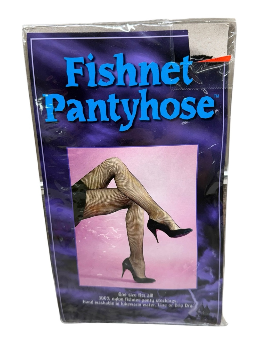 Fun World Fishnet Pantyhose Black One Size Fits All 100% Nylon